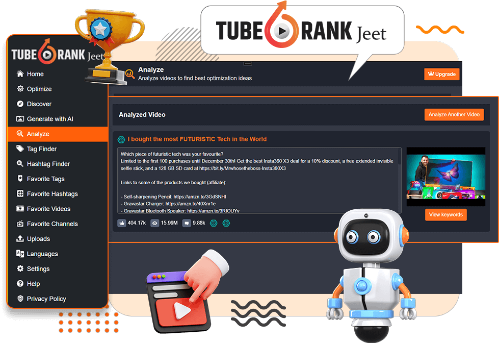 tuberank jeet 6 ai pricing