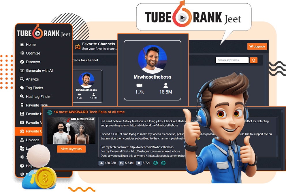 tuberank jeet 6 ai features